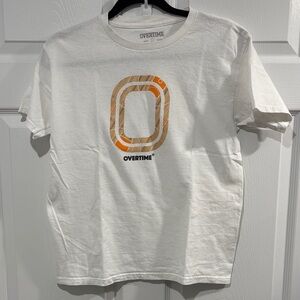Overtime White and Orange Kids Graphic Tee